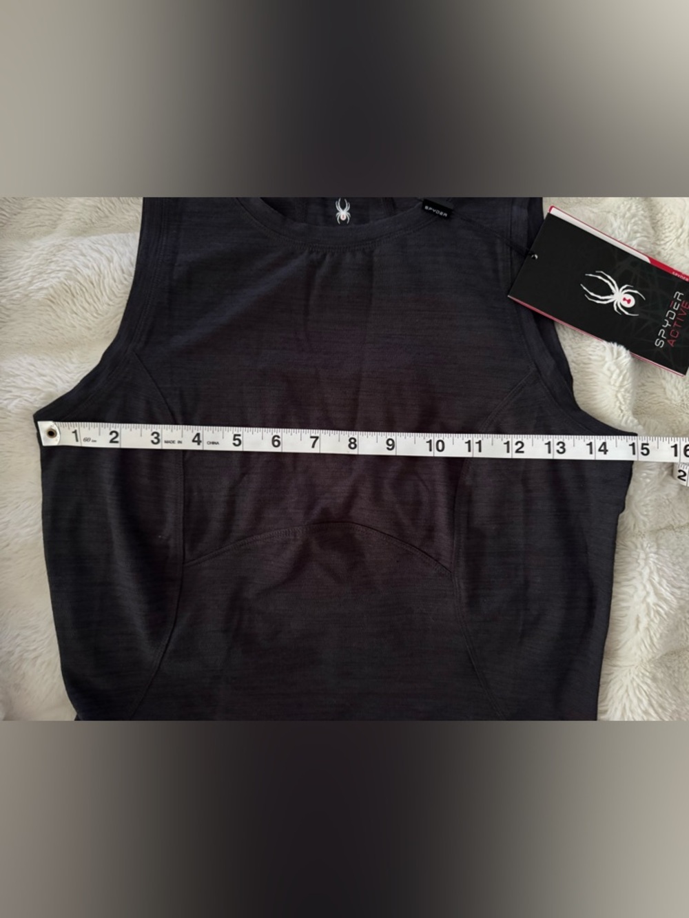 Spyder Black Sleeveless Active Tank Top - Picture 5 of 9